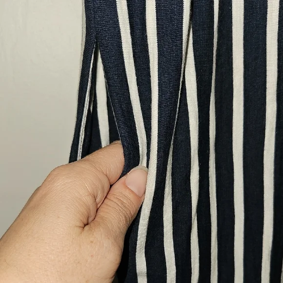 Navy And White Stripe BODEN Dress - Picture 6 of 6